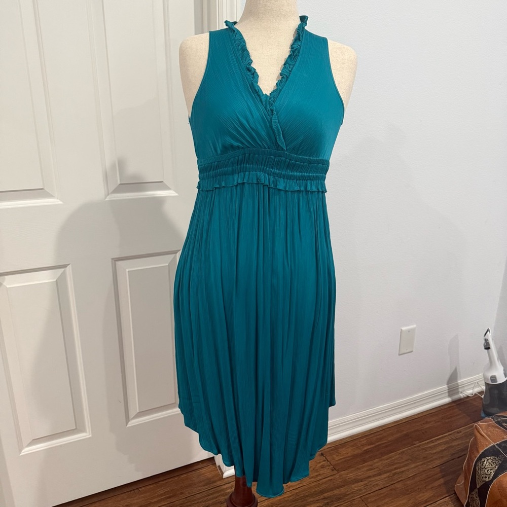 🛍️ Maeve by Antro Teal Sleeveless Women's Dress